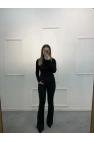 Deaf Likralı Dökme Taşlı İspanyol Jean
