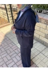 Fermuarlı Kapüşonlu Denim İkili Takım