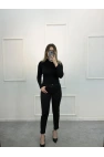 Jast Likralı Dökme Taşlı Mom Jean
