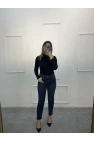 Jast Likralı Dökme Taşlı Mom Jean