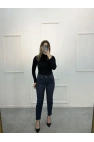 Jast Likralı Dökme Taşlı Mom Jean