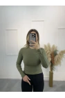 Jen Fitilli Uzun Kol Crop