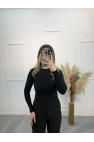 Jen Fitilli Uzun Kol Crop