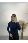 Jen Fitilli Uzun Kol Crop