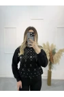 Klara Etnik Taş Detaylı Sweatshirt