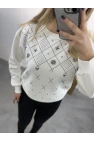 Klara Etnik Taş Detaylı Sweatshirt