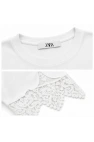 Kolları Etek Ucu Dantelli Zra T-Shirt