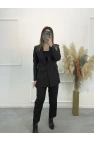 Legan Ekose Desenli Blazer İkili Takım