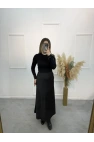 Leisa Pamuk Saten Düz Etek