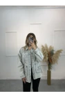 Makka Yıldız Taşlı Denim Ceket
