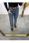 Newa Kemerli Likralı Kesik Paça Jean