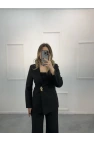 Nus Gold Düğme Detaylı Blazer İkili Takım