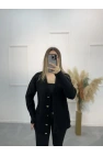 Pesy Gold Düğme Detaylı Hırka