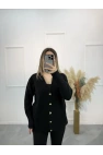 Pesy Gold Düğme Detaylı Hırka