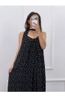 Puantiyeli Askılı Elbise