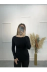 Pytor Degaje Yaka Yan Büzğülü Body