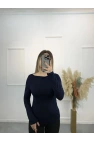 Pytor Degaje Yaka Yan Büzğülü Body