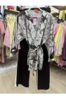 Ripe Desenli Tensel Kimono