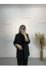 Şal Yaka Leopar Astarlı Blazer Ceket