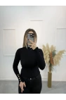 Silove Kol Düğme Detaylı Bluz