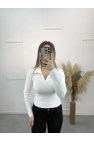 Sirok Polo Yaka Uzun Kol Tişort