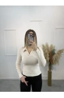 Sirok Polo Yaka Uzun Kol Tişort