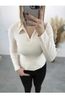 Sirok Polo Yaka Uzun Kol Tişort