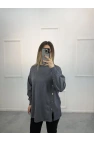 Ugly Yandan Düğmeli Merserize Tunik