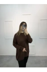 Wety Düz Kol Katlamalı Merserize Tunik