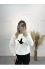 Willow Bymn Siyah Şeritli Sweatshirt