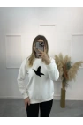 Willow Bymn Siyah Şeritli Sweatshirt