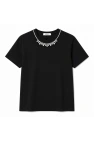 Yakası Taşlı T-Shirt