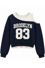 Yazılı Çift Parça Görünümlü Sweatshirt