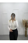 Zra Bodysuit Taşlı Bluz