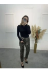Zra Boy Fİt Likralı Leopar Jean