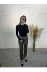Zra Boy Fİt Likralı Leopar Jean