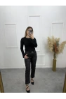 Zra Mumlu Boy Fit Rikralı Jean