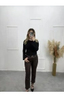 Zra Mumlu Boy Fit Rikralı Jean