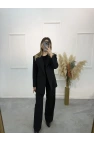 Zra Palazzo Pantolonlu Blazer İkili Takım