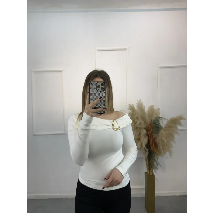 Limerence Gold Tokalı Bluz  060