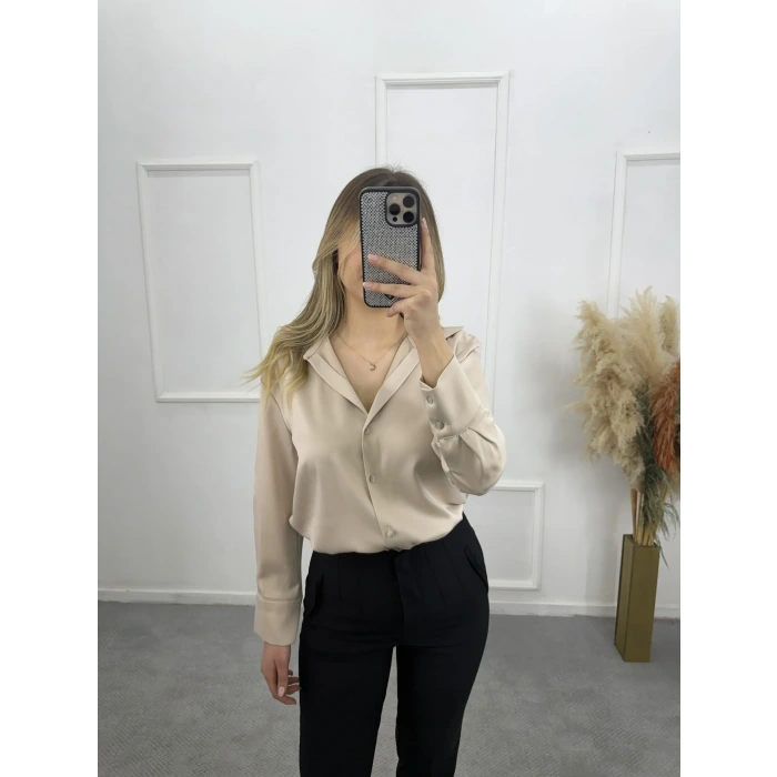 Karew Pamuklu Saten Gömlek