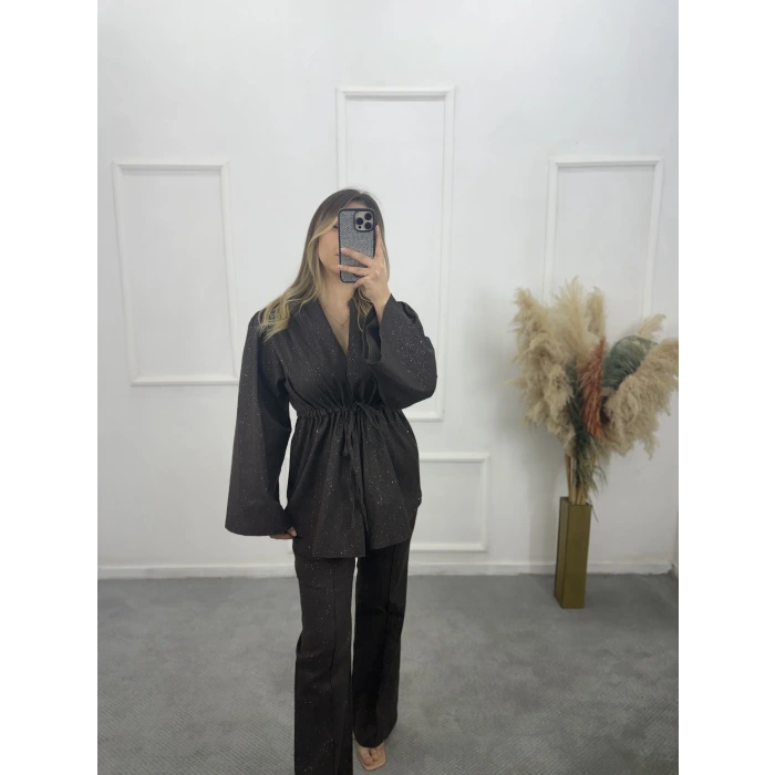 Simli Bel Büzgülü İkili Takım