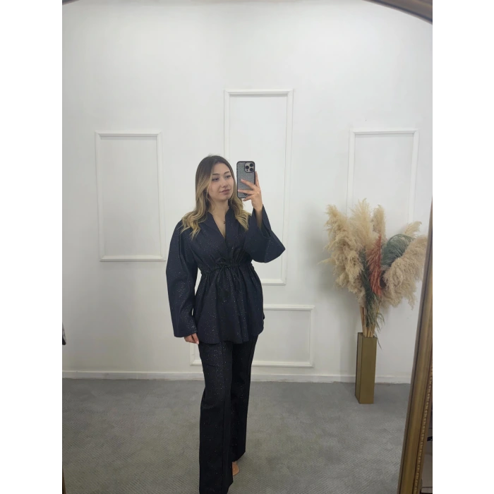 Simli Bel Büzgülü İkili Takım