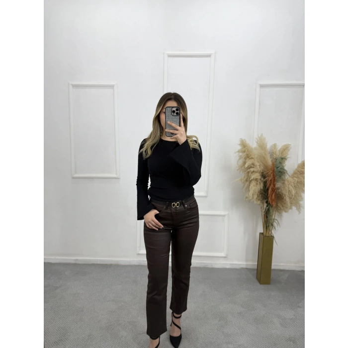 Zra Mumlu Boy Fit Rikralı Jean