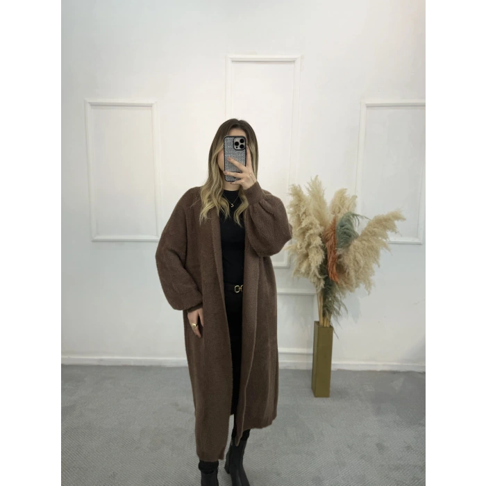 Taradid Sakallı Uzun Triko Hırka