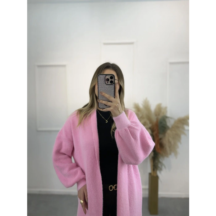 Taradid Sakallı Uzun Triko Hırka