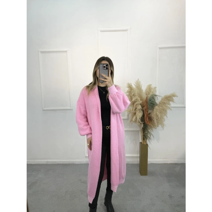 Taradid Sakallı Uzun Triko Hırka