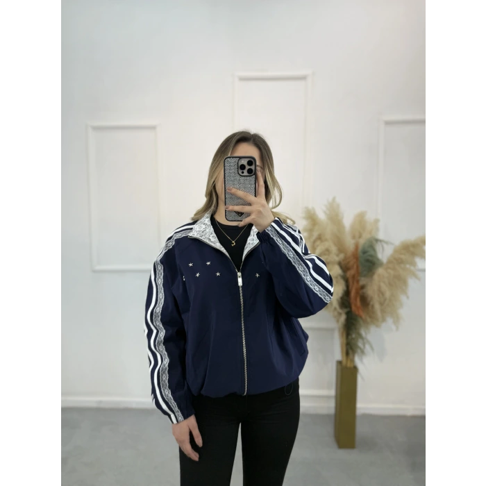 Ancient Trok Çakım Güpürlü Ceket