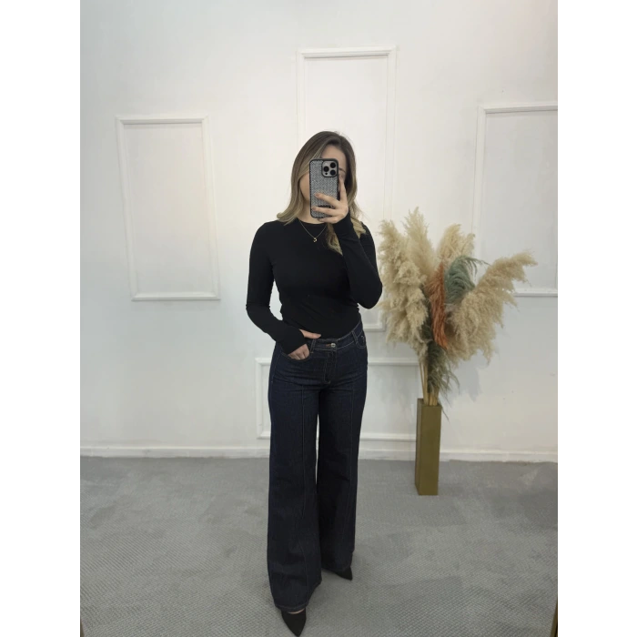 Zra Çımalı Likrasız Palazzo Jean