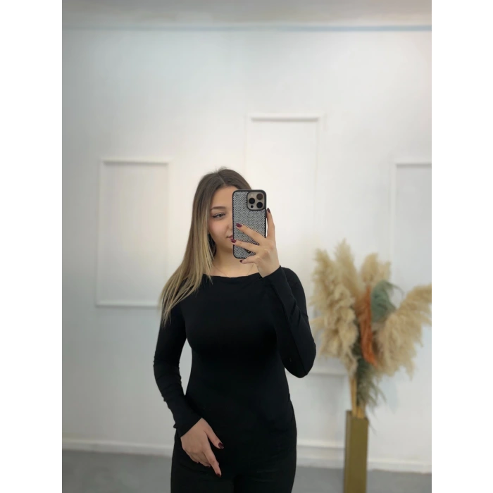 Pytor Degaje Yaka Yan Büzğülü Body